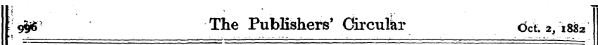 1' ¦ , % . &6" The Publishers * Circular...