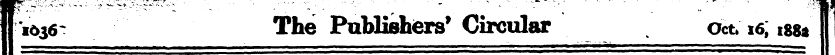 1636 - The Publishers* Circular aet'i^is...