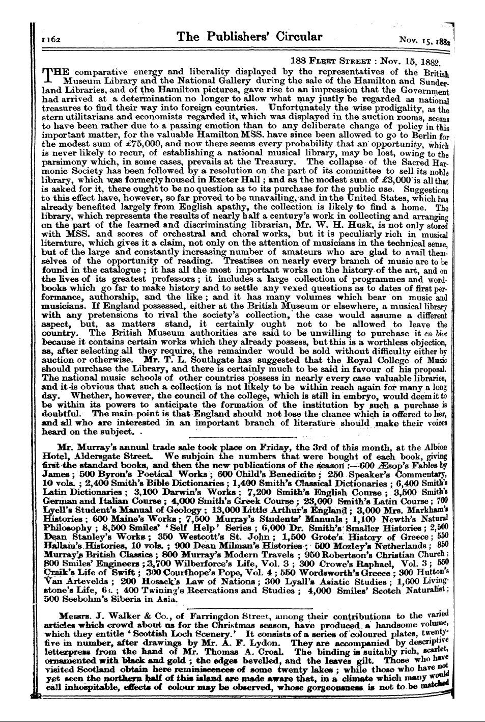 Publishers’ Circular (1880-1890): jS F Y, 1st edition: 2