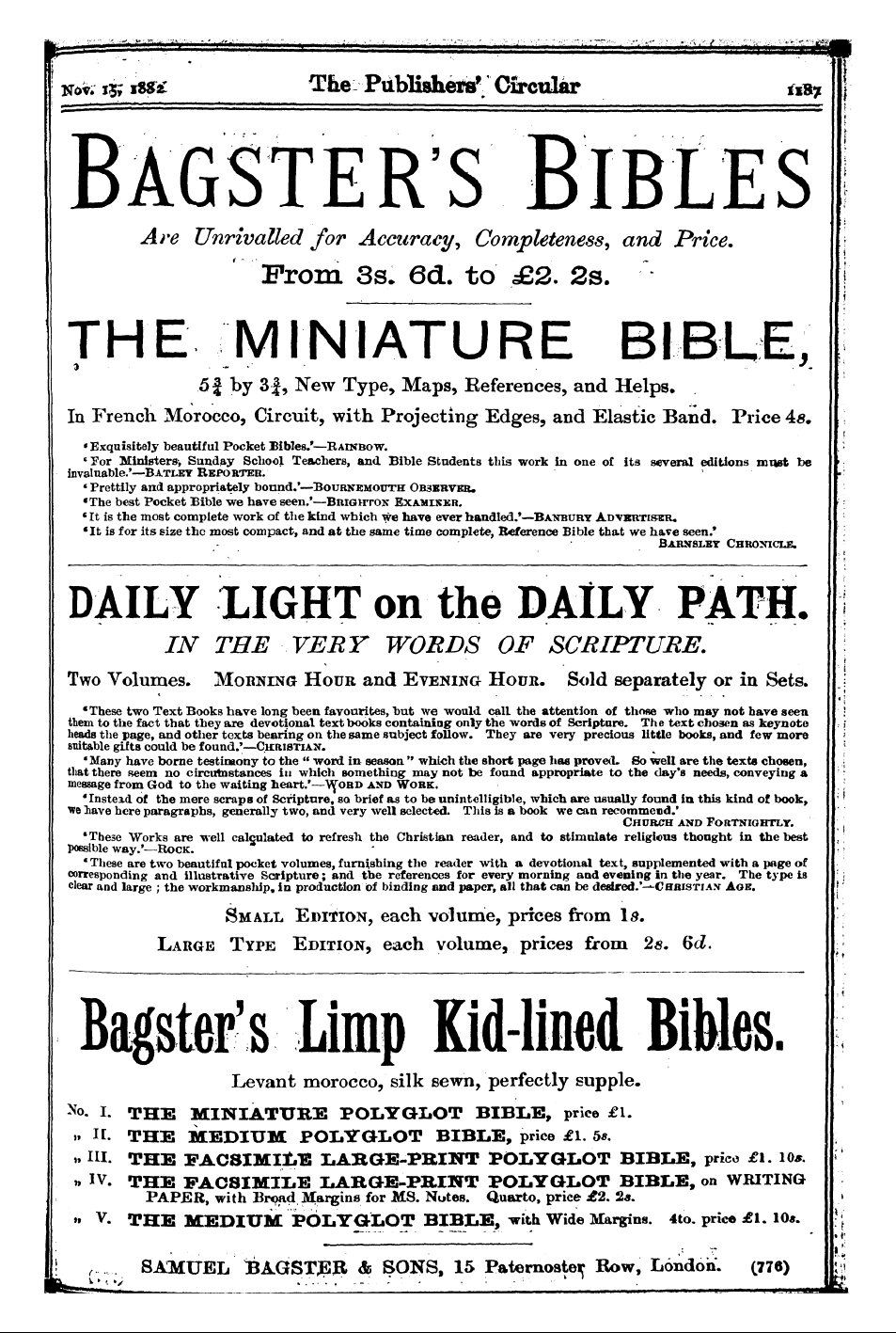 Publishers’ Circular (1880-1890): jS F Y, 1st edition: 27