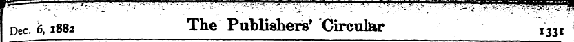 Dec. 6,1882 The Publishers' Circular ini