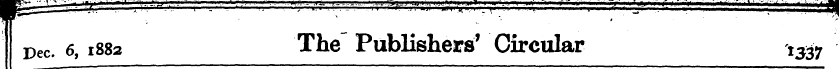 W^ ¦ * '¦ ' ' ¦ ¦ Pec. 6, 1882 - The Pub...