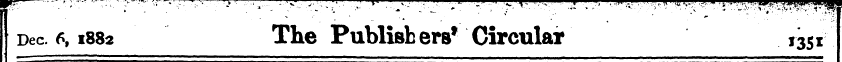 I Dec. 6,1882 The Publishers* Circular 1...