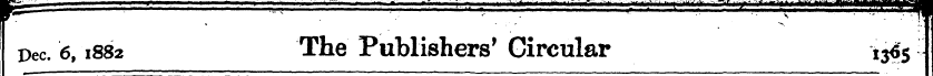 Dec. 6,1882 The Publishers' Circular 136...