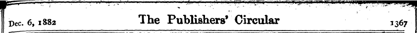 Dec. 6,1882 The Publishers* Circular 336...