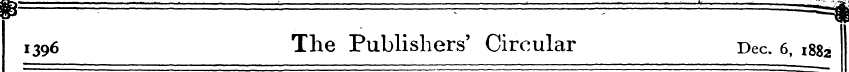 1396 The Publishers' Circular Dec. 6, 18...