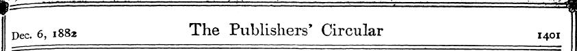 Dec. 6, 1882 The Publishers' Circular I4...