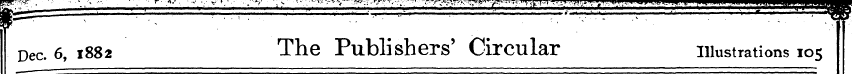 Dec. 6, 1882 The Publishers' Circular il...