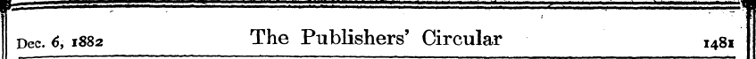 f ' Dec. 6, 1882 The PublishersCircular ...