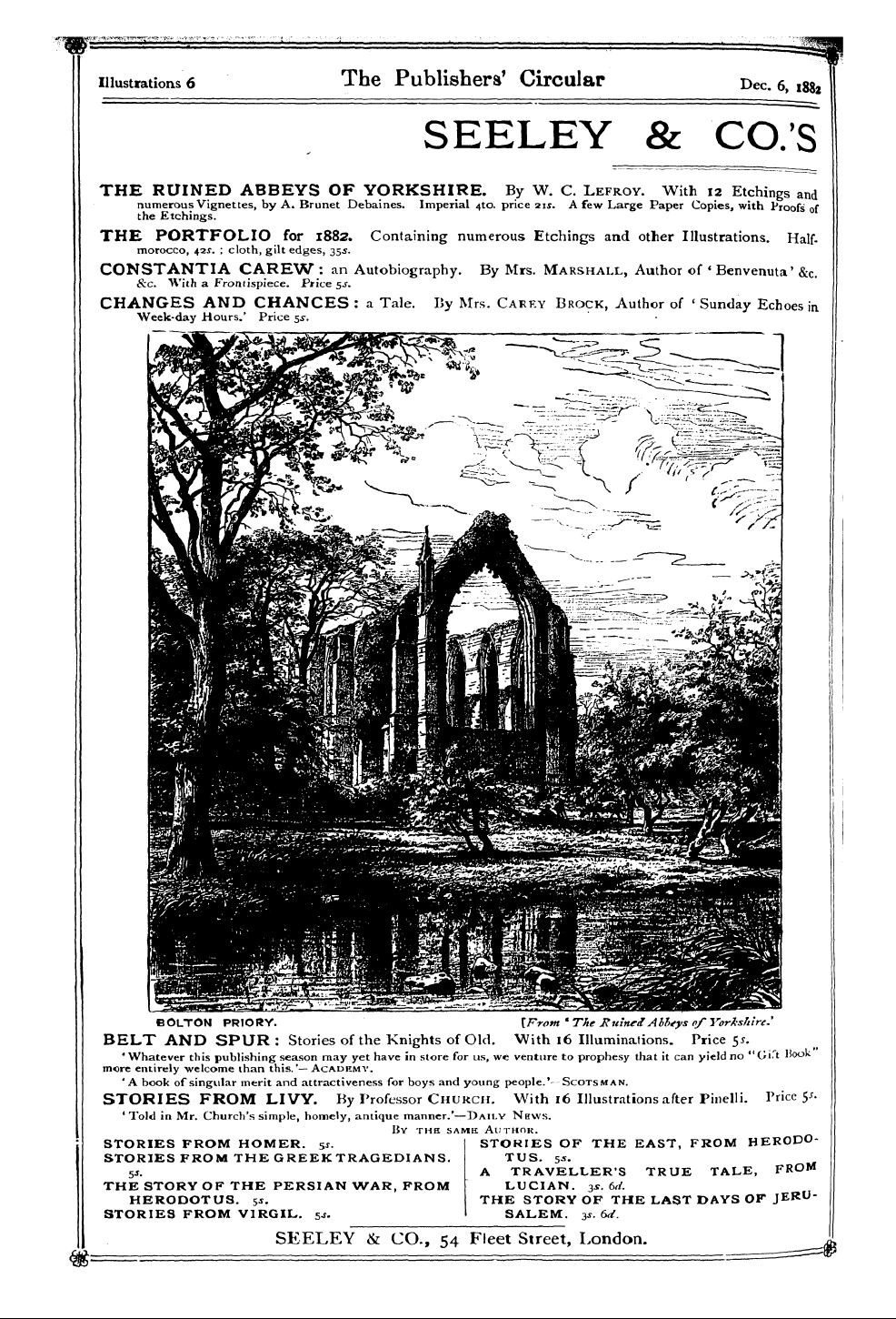 Publishers’ Circular (1880-1890): jS F Y, 1st edition: 48