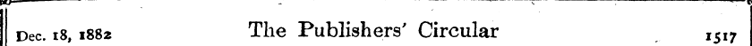wLy"^^ - \ . w Dec. 18, 1882 The Publish...