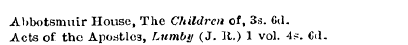 Abbotsimiir House, The Children of, 3s. ...
