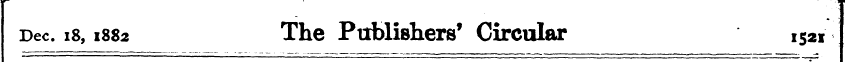 I Dec. 18,1882 The Publishers' Circular ...