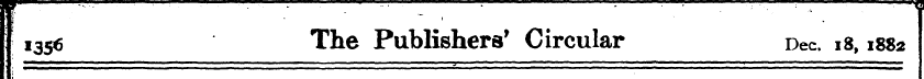 1356 The Publishers' Circular Dec 18,188...