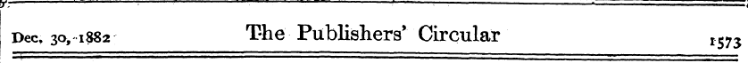 5TV ¦ ... ... « i I., , Dec, 30, 1882 Th...