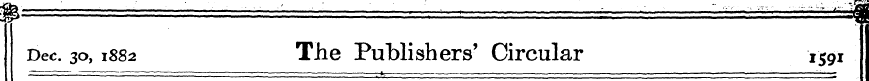 Dec. 30, 1882 The Publishers' Circular 1...