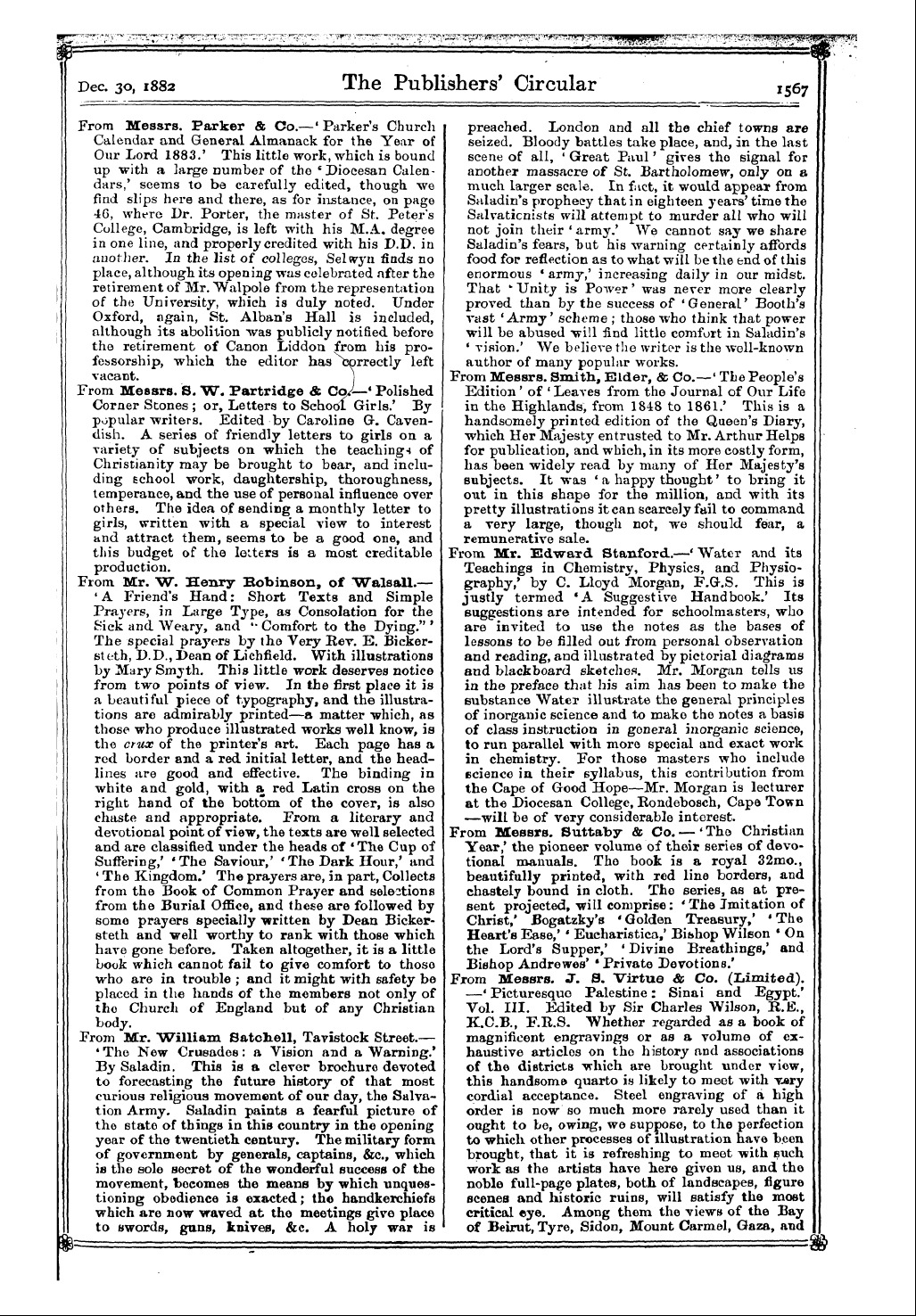 Publishers’ Circular (1880-1890): jS F Y, 1st edition: 11