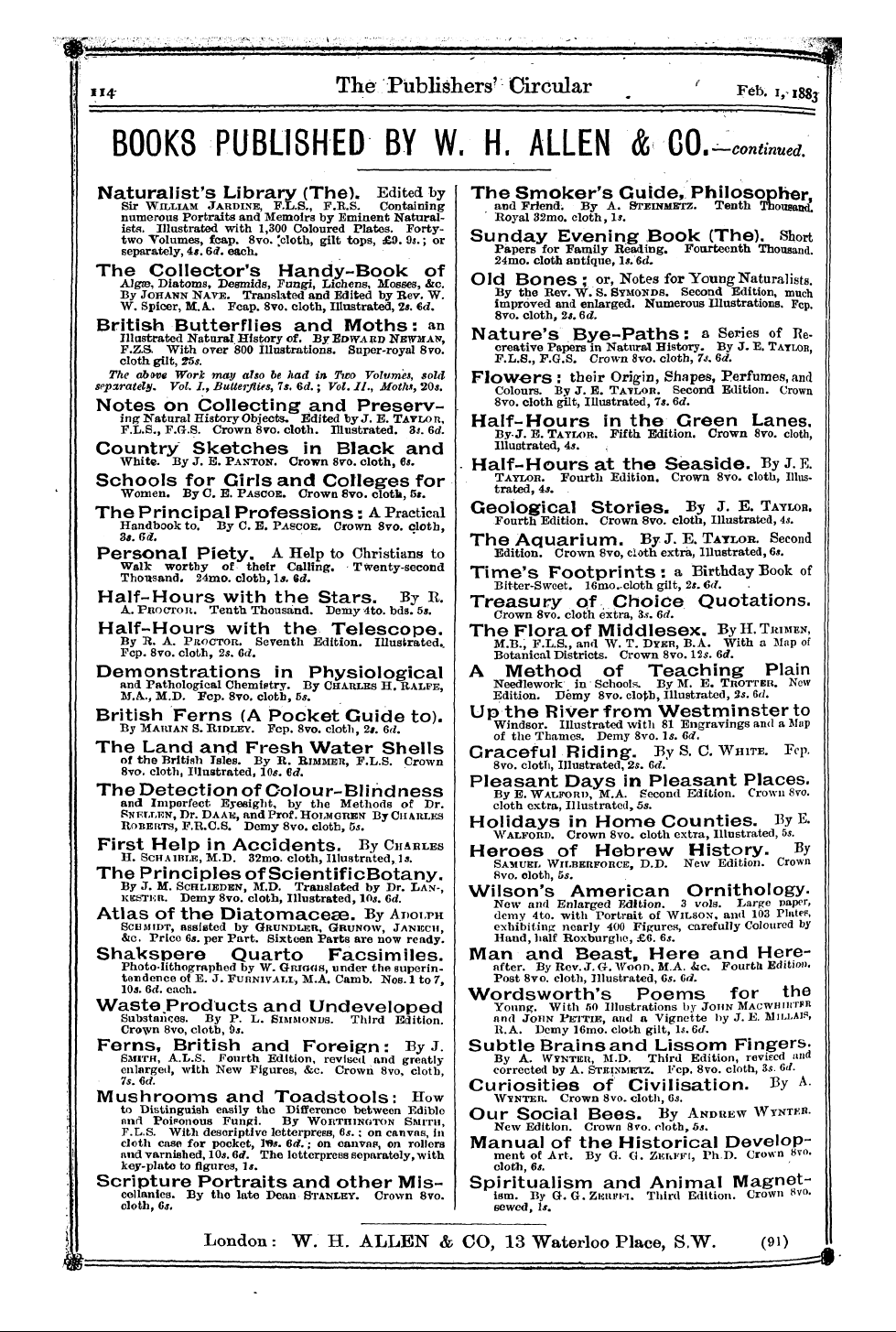 Publishers’ Circular (1880-1890): jS F Y, 1st edition: 26