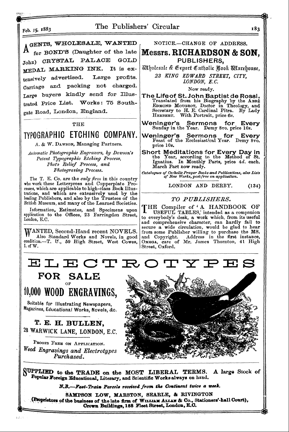 Publishers’ Circular (1880-1890): jS F Y, 1st edition: 47