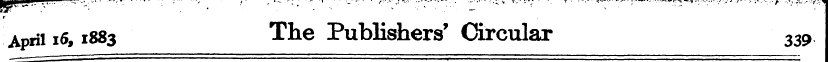 April 16,1883 The Publishers' Circular 3...