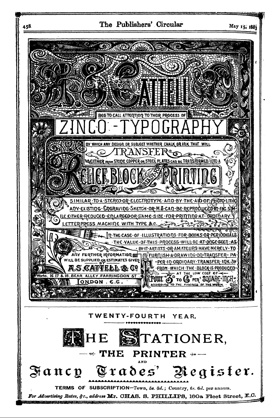 Publishers’ Circular (1880-1890): jS F Y, 1st edition - Ad03801