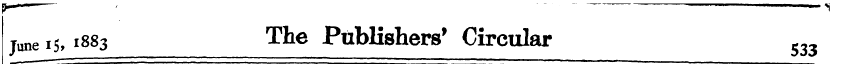 june 15,188 3 The Publishers' Circular 5...