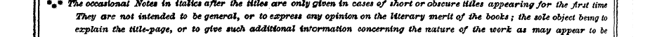 %• The occasional Note* in italics after...