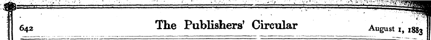 I 642 The Publishers' Circular August 1,...