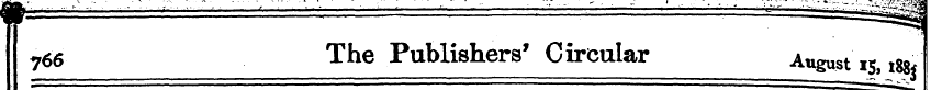 766 The Publishers' Circular August I?j ...