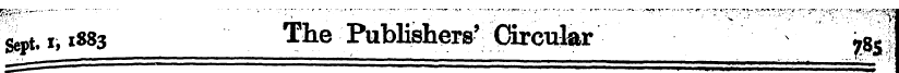 Sept,i, 1883 The Publishers' Circular .g...