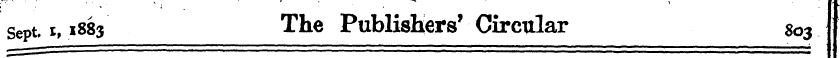 Sept i, 1883 The Publishers' Circular 80...