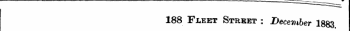 188 Fleet Street : December 1883