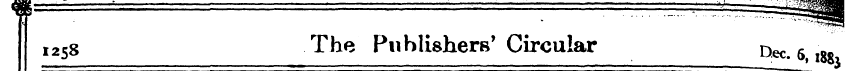 1258 The Publishers' Circular Dec 6 — - ...