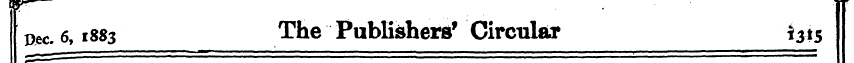 Dec. 6,1883 The Publishers' Circular tjt...