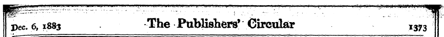 pec. 6, — 1883 . The — Publishers' Circu...