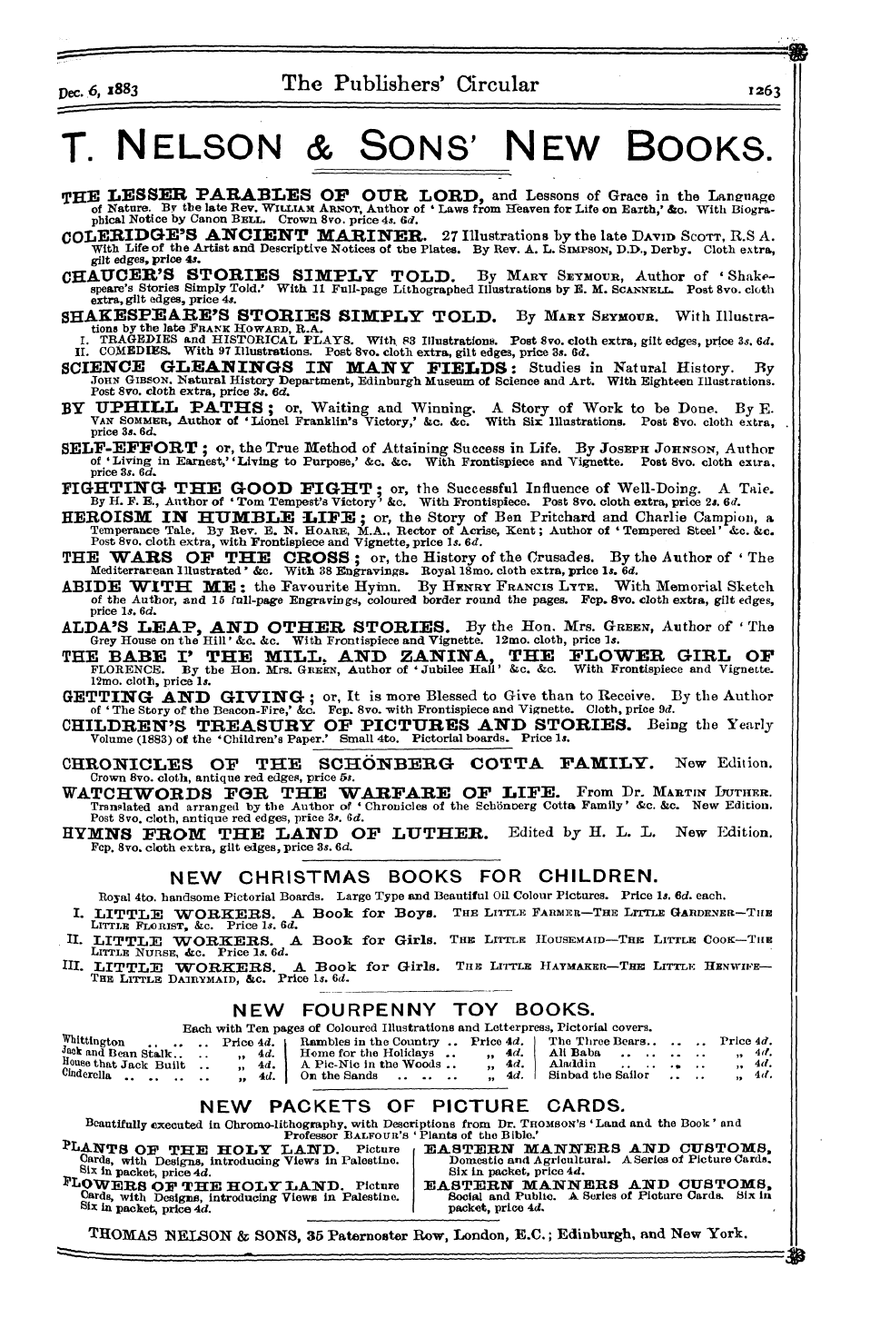 Publishers’ Circular (1880-1890): jS F Y, 1st edition - &0^^^^ ¦ ¦ ' ' ' ' ' :^G> : - ^2j^F