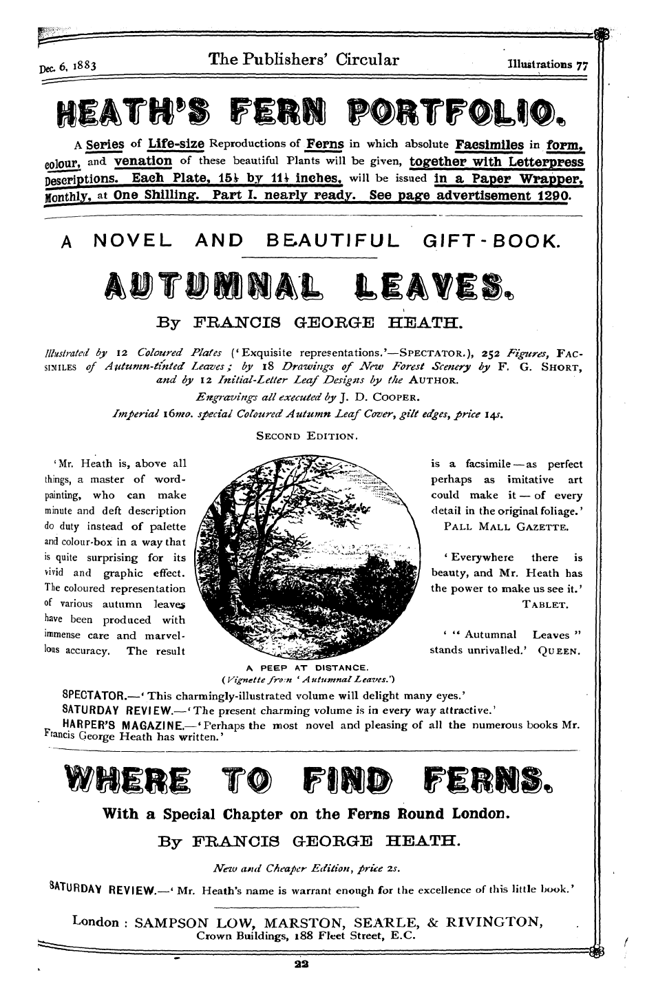 Publishers’ Circular (1880-1890): jS F Y, 1st edition: 209