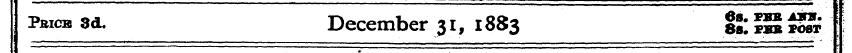 I»bicb 3d. December 31, 1883 tilSS^S "l ...