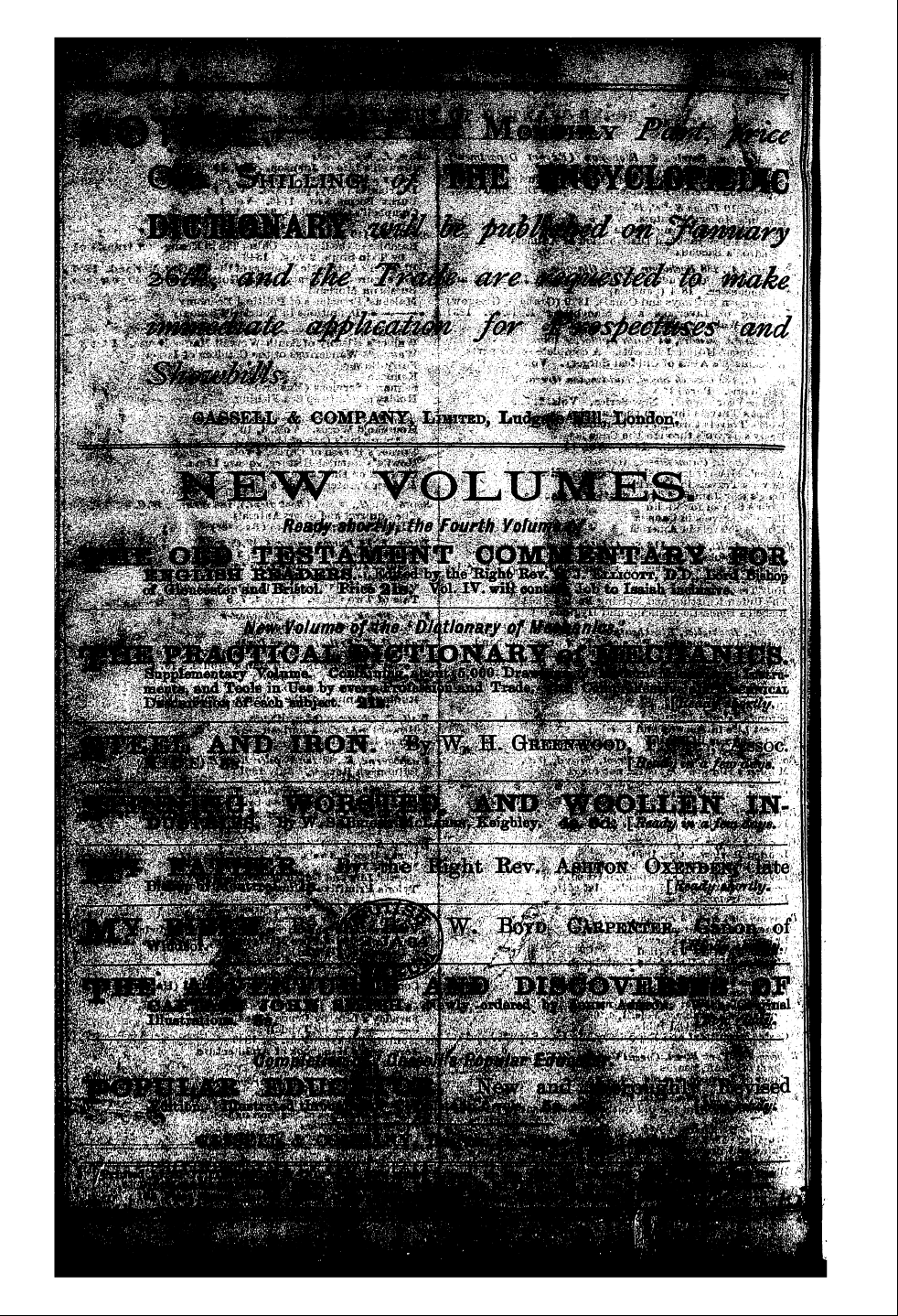 Publishers’ Circular (1880-1890): jS F Y, 1st edition: 52