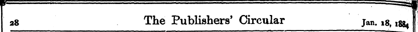 - -*m r28 The Publishers' Circular jan. ...