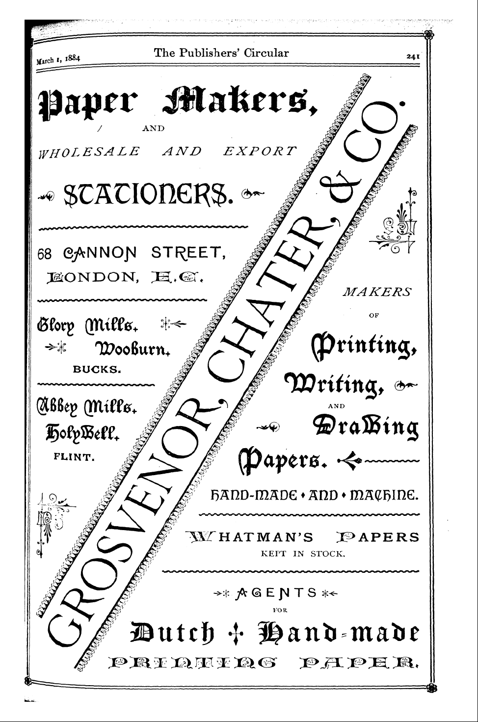 Publishers’ Circular (1880-1890): jS F Y, 1st edition - I I "-"•" '• L884 C8. The Publishers' Ci...