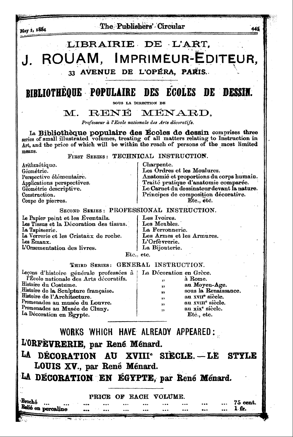 Publishers’ Circular (1880-1890): jS F Y, 1st edition: 37