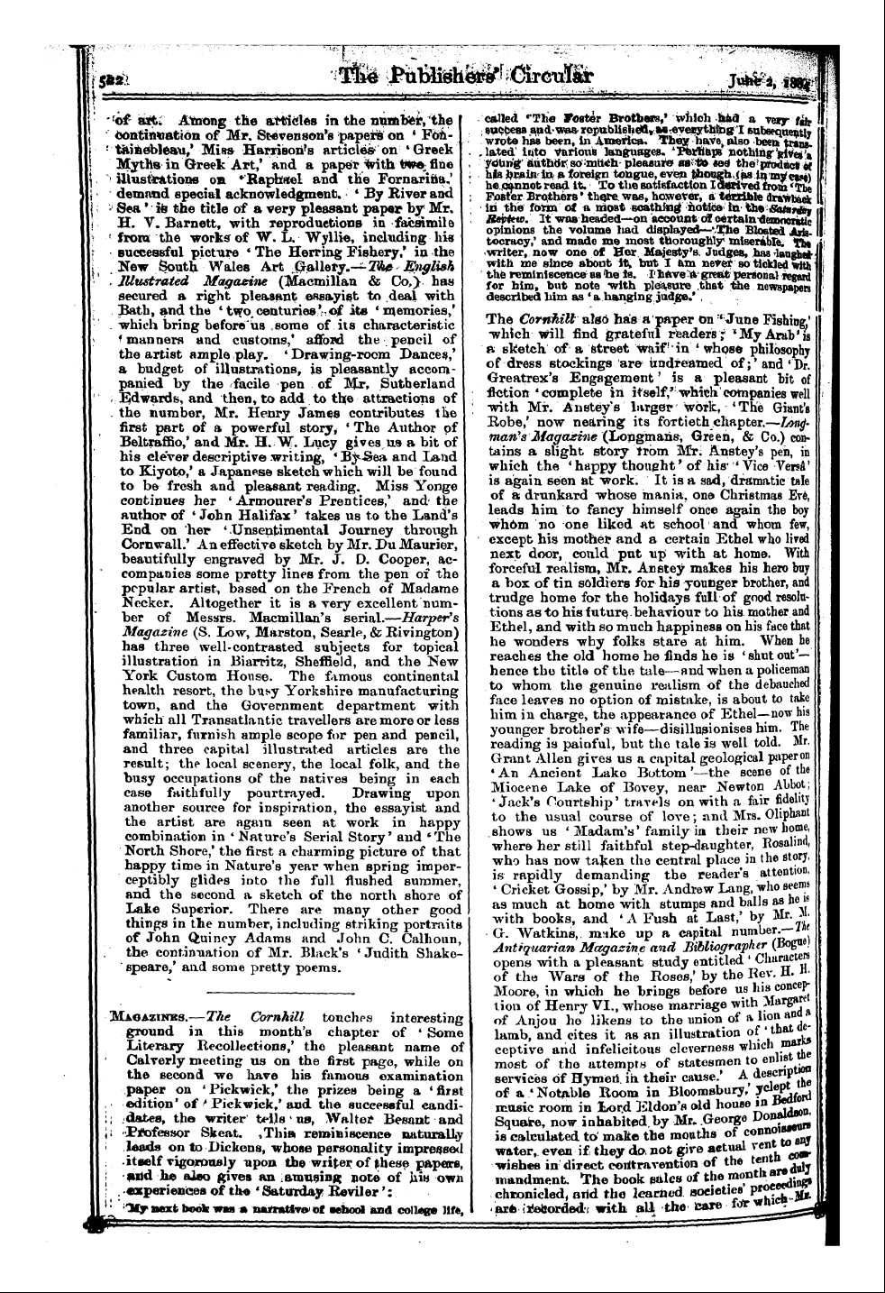 Publishers’ Circular (1880-1890): jS F Y, 1st edition - 'W ^;Ml^Ihwf ^Cxpr . ~ J^ Issi I.L- * A"...