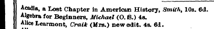 Acadla, a Lost Chapter in American Histo...