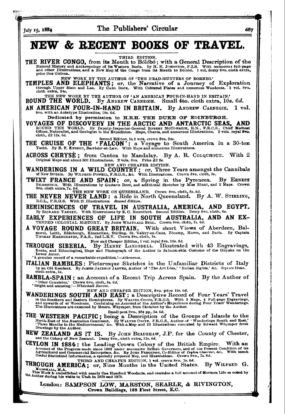 Publishers’ Circular (1880-1890): jS F Y, 1st edition - Jtt -- '¦¦Pf -'-- " I, '"" M '" . ' Mr '...