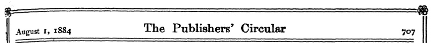 August i, 1884 The Publishers' Circular ...