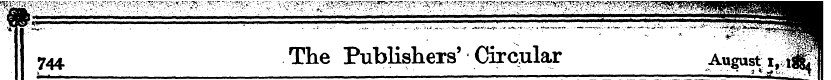 ffj^JS'ffffiffi^ 1 744 The Publishers' C...