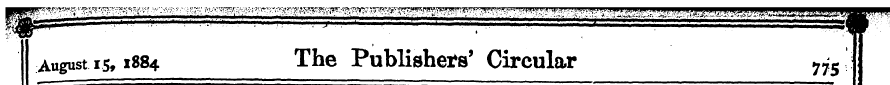 ¦ P jP^, ,! ?^^ August 15,1884 The Publi...