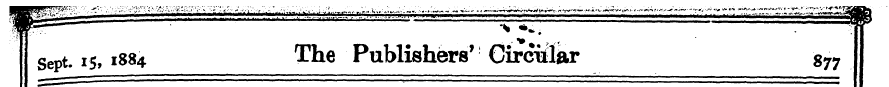 Sept. 15, 1884 The Publishers' Circular ...