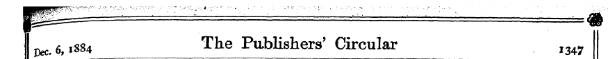 5^ 6,1884 TtLe Publishers' Circular 1347